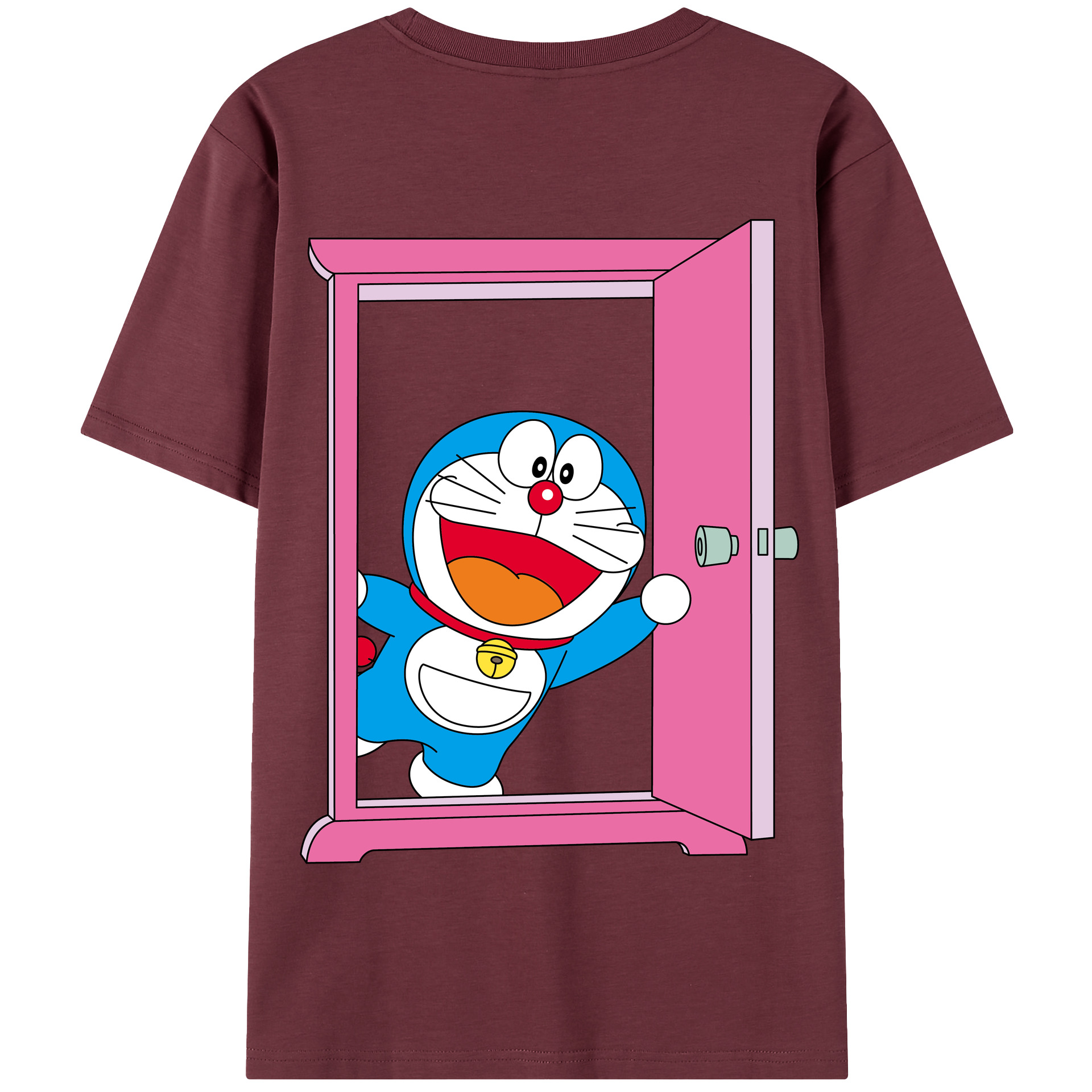（画像用） ドラえもん Doraemon 綿100％半袖Tシャツ（背面プリント）